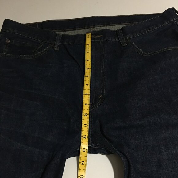 Levi's 505 Jeans Size 40x30 Mens Regular Fit Dark Wash - Picture 6 of 9